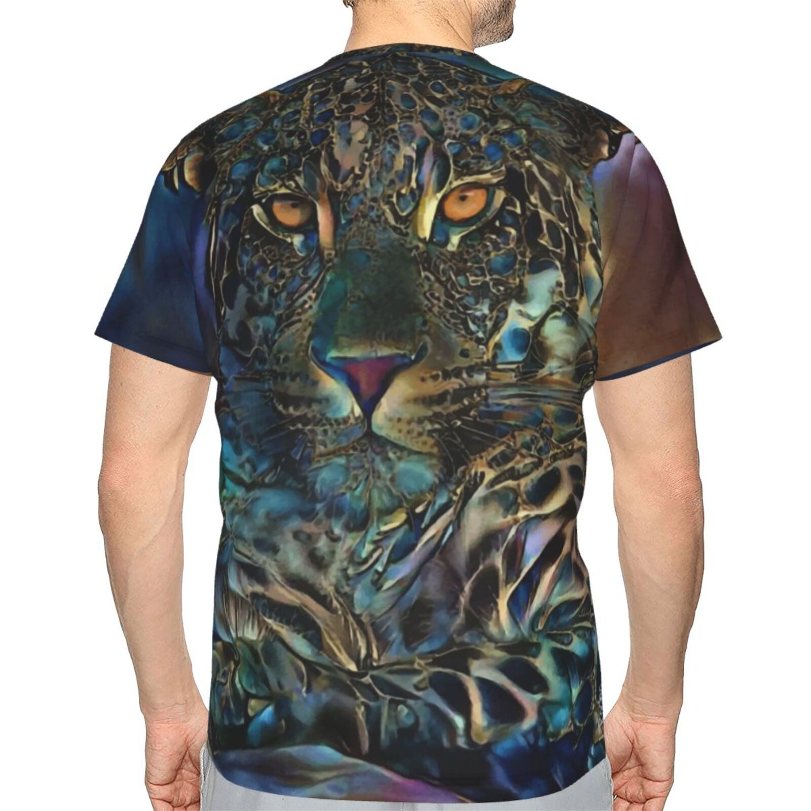 Laria Leopard Mix Mdeia-elementen Klassiek T-shirt