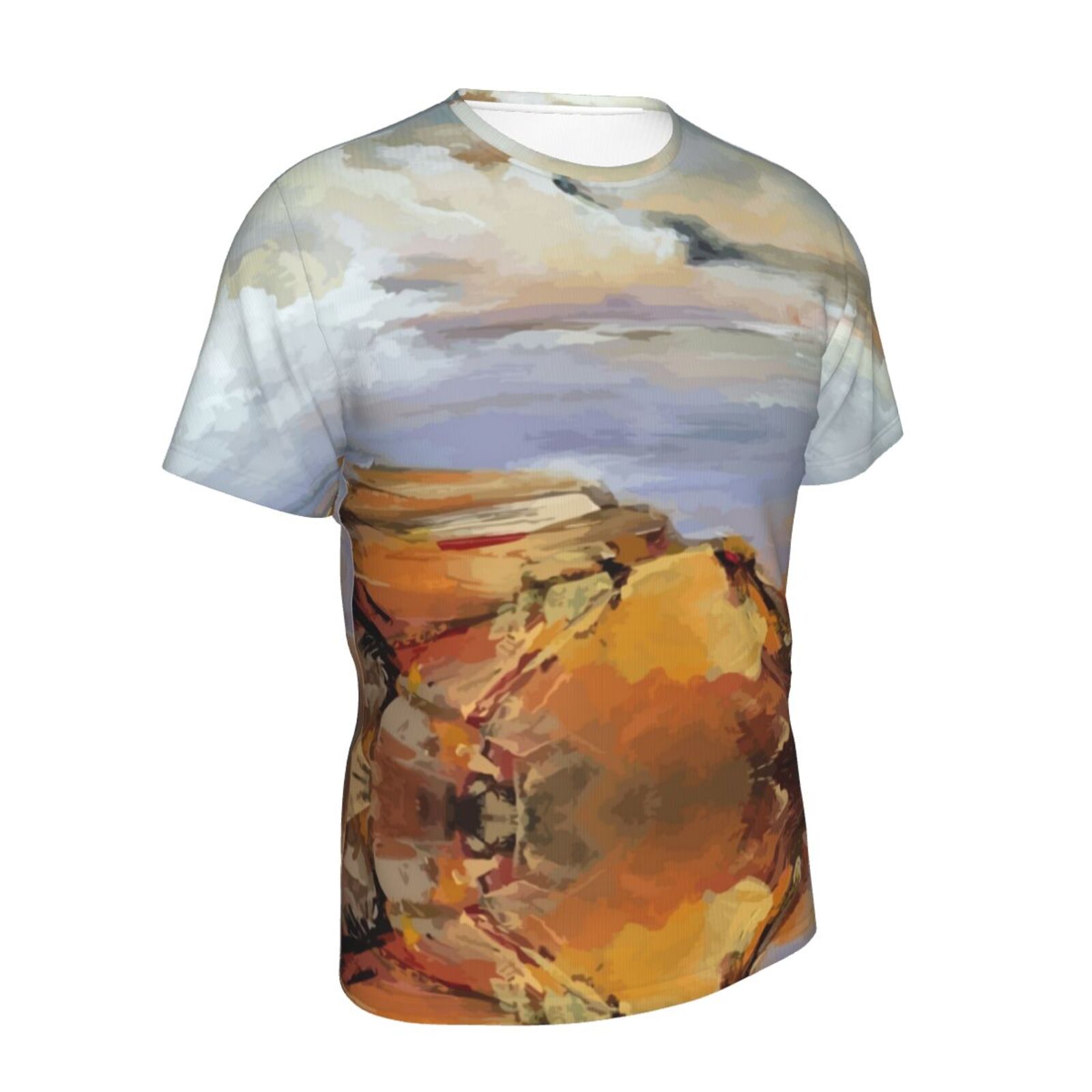 Yellow Rocks Schilderen Elementen Klassiek T-shirt