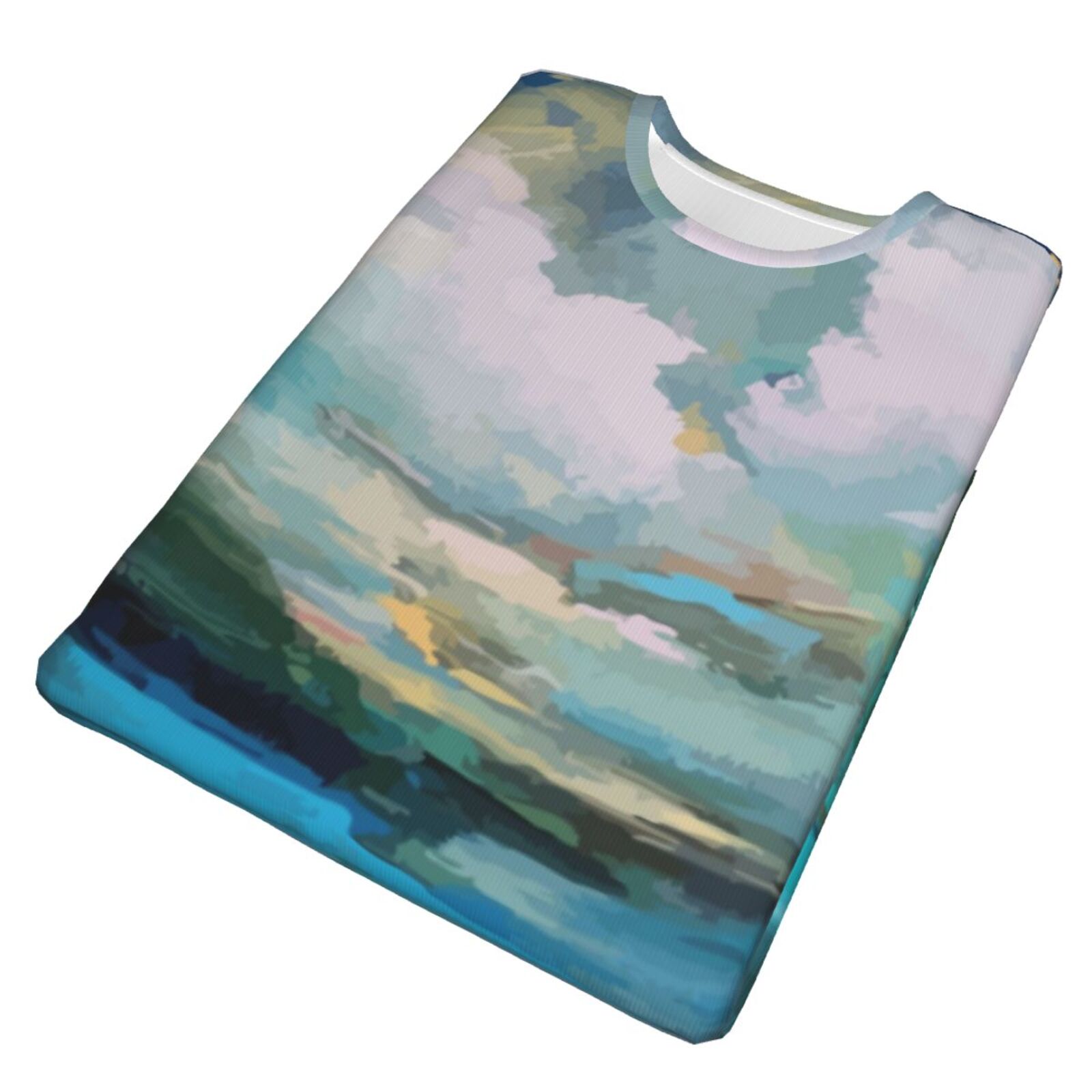 Clouds Over The Lake Schilderen Elementen Klassiek T-shirt