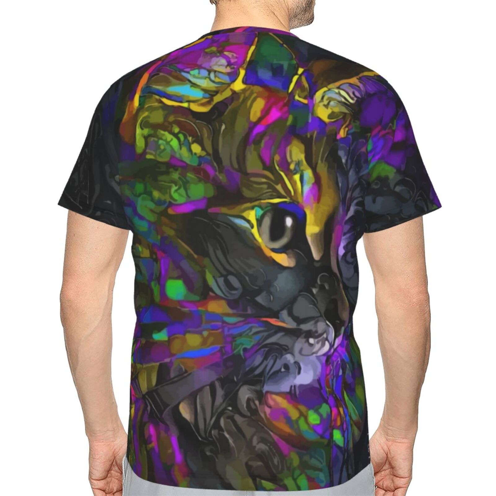 Hanzy Kat Mix Mdeia-elementen Klassiek T-shirt