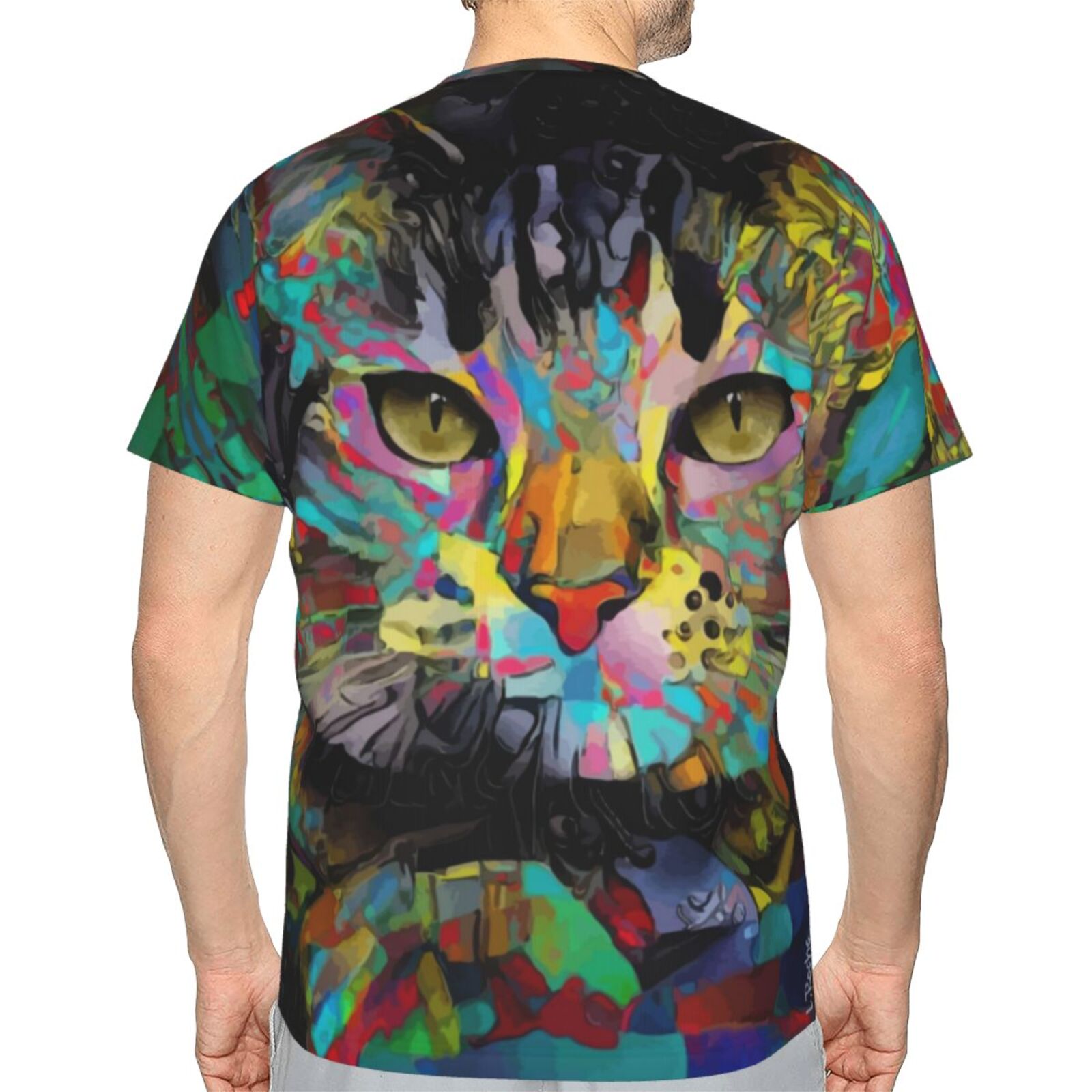 Sadhu Kat Mix Mdeia-elementen Klassiek T-shirt