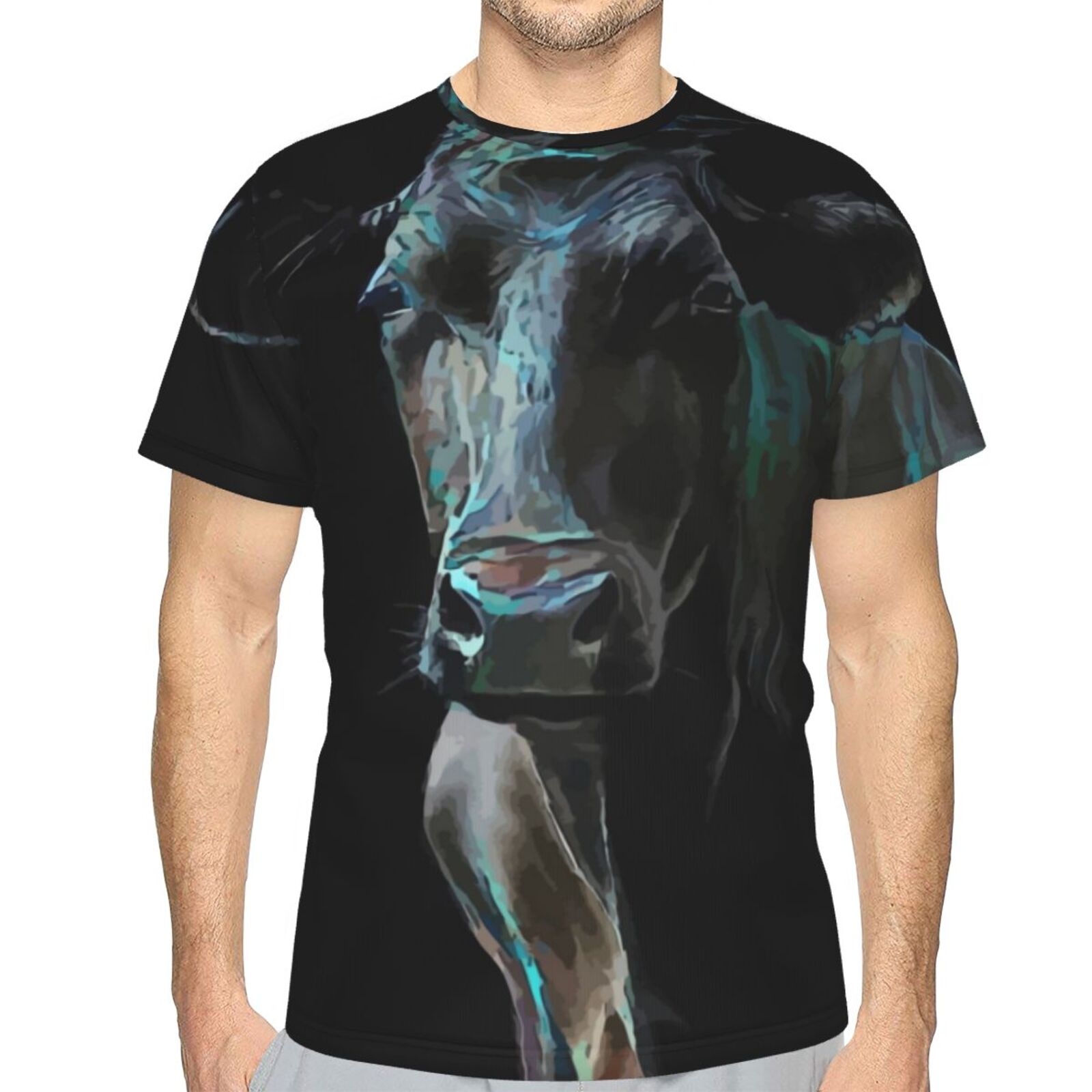 Vaca Premium Mix Mdeia-elementen Klassiek T-shirt