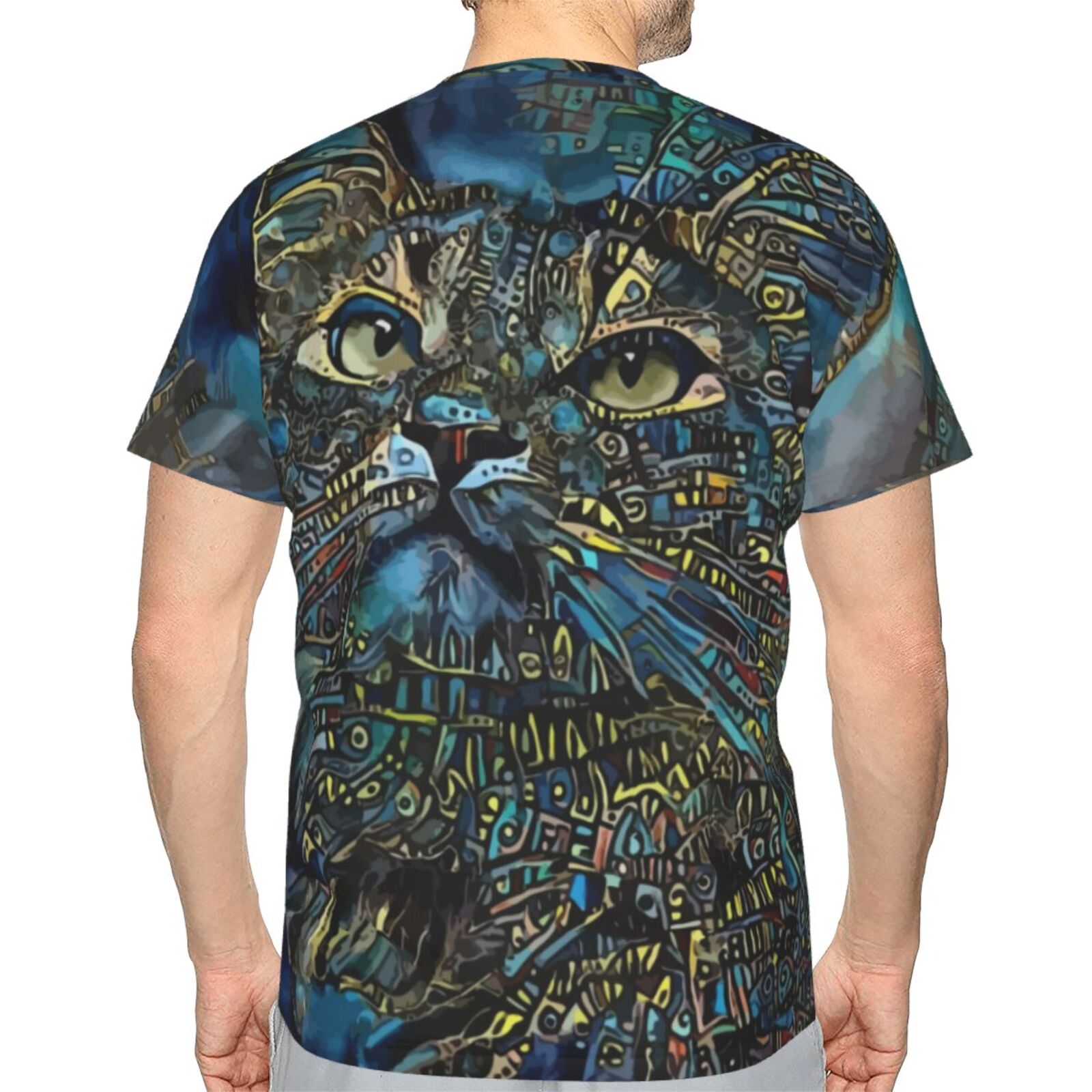 Tzany Kat Mix Mdeia-elementen Klassiek T-shirt