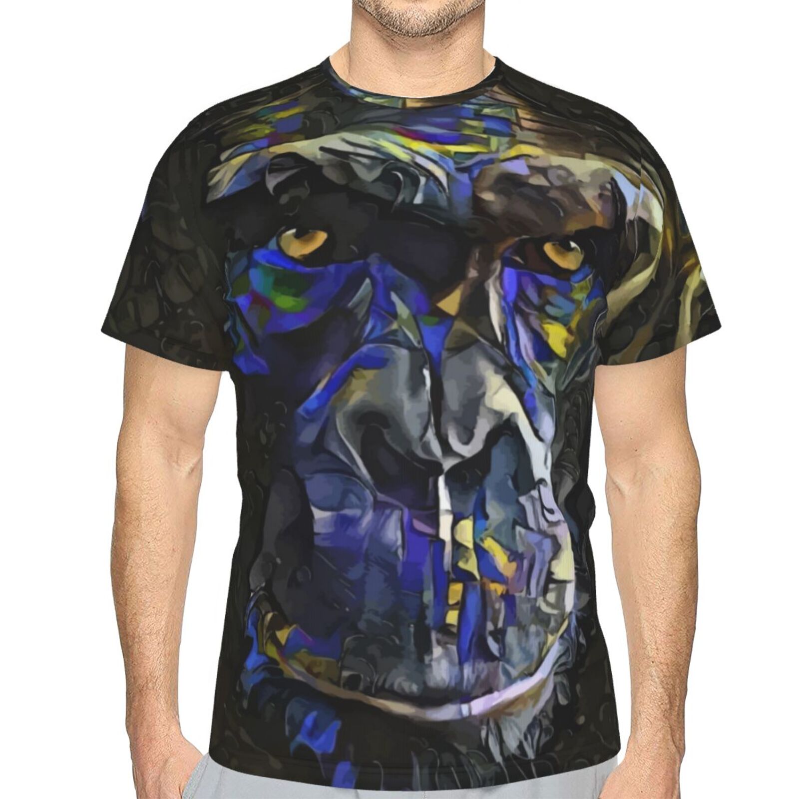 Malcom Blue Monkey Mix Mdeia-elementen Klassiek T-shirt