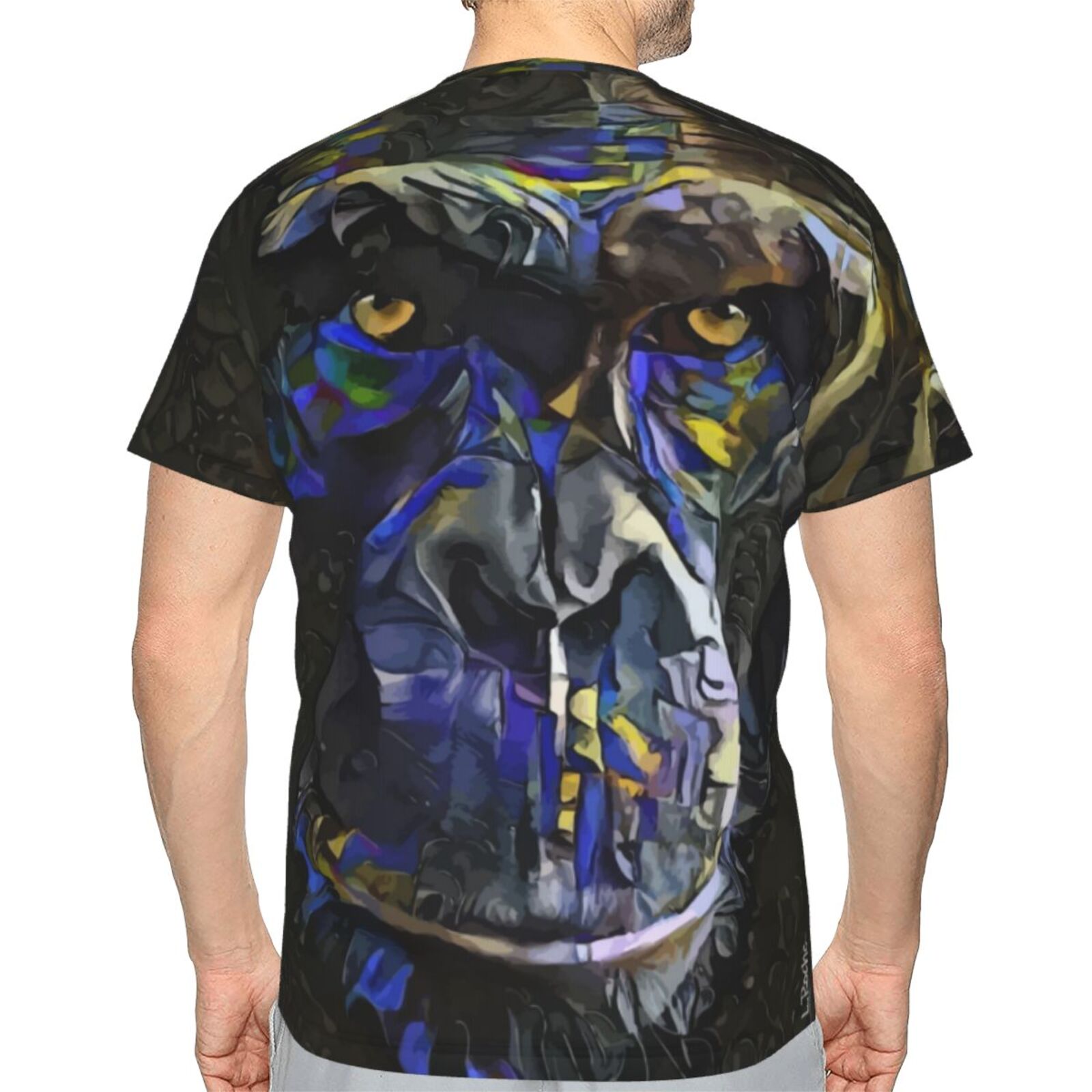 Malcom Blue Monkey Mix Mdeia-elementen Klassiek T-shirt