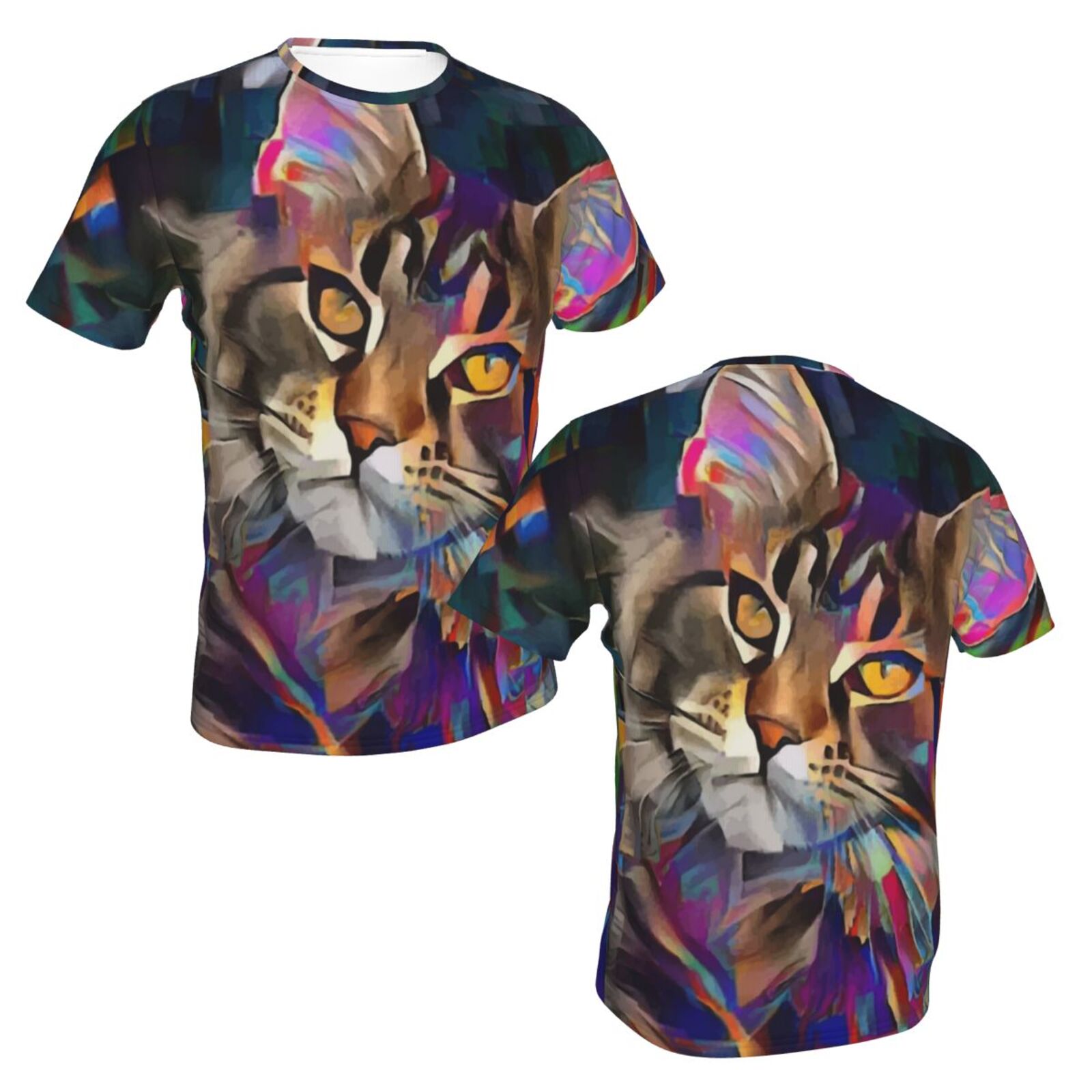 Lazzy Kat Mix Mdeia-elementen Klassiek T-shirt