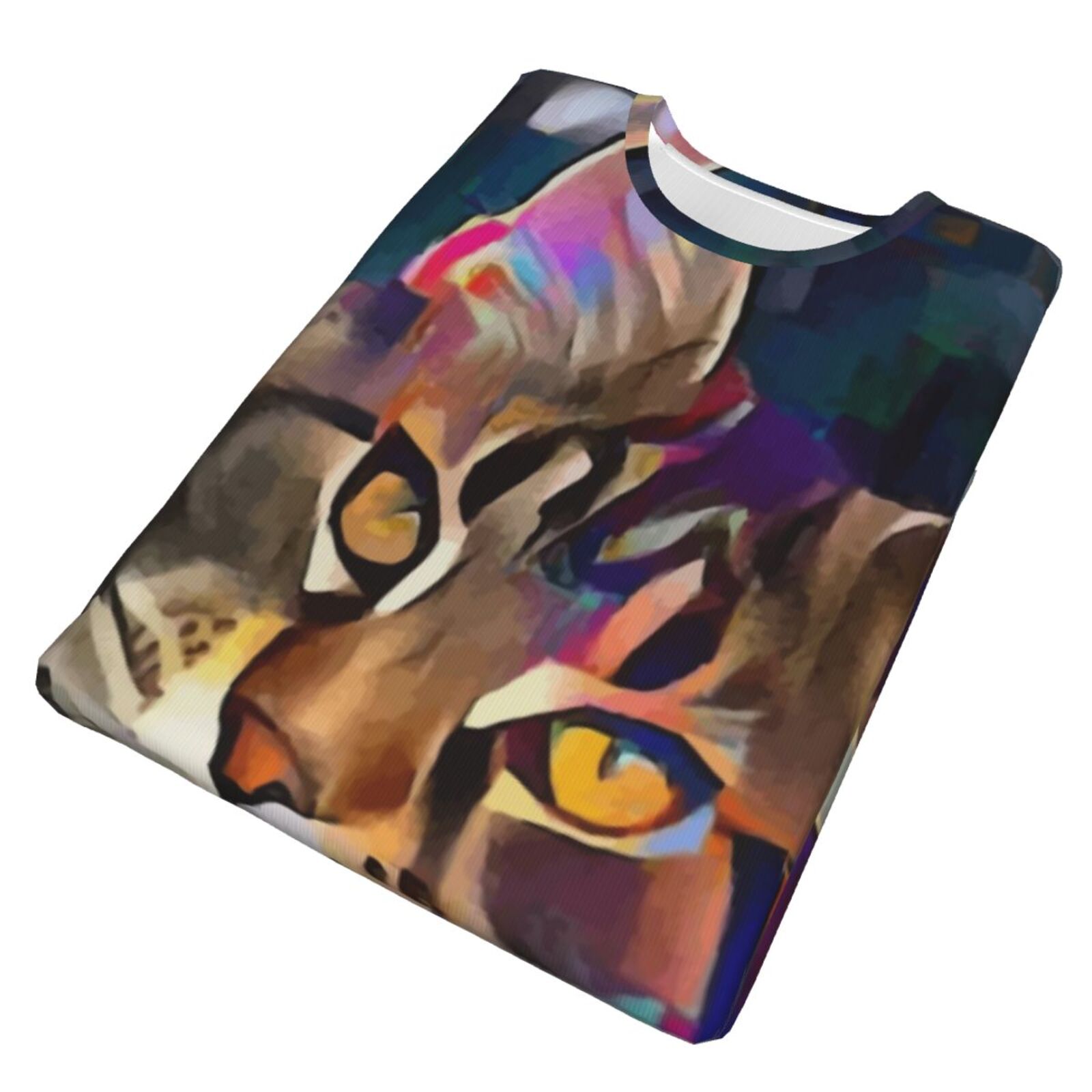 Lazzy Kat Mix Mdeia-elementen Klassiek T-shirt