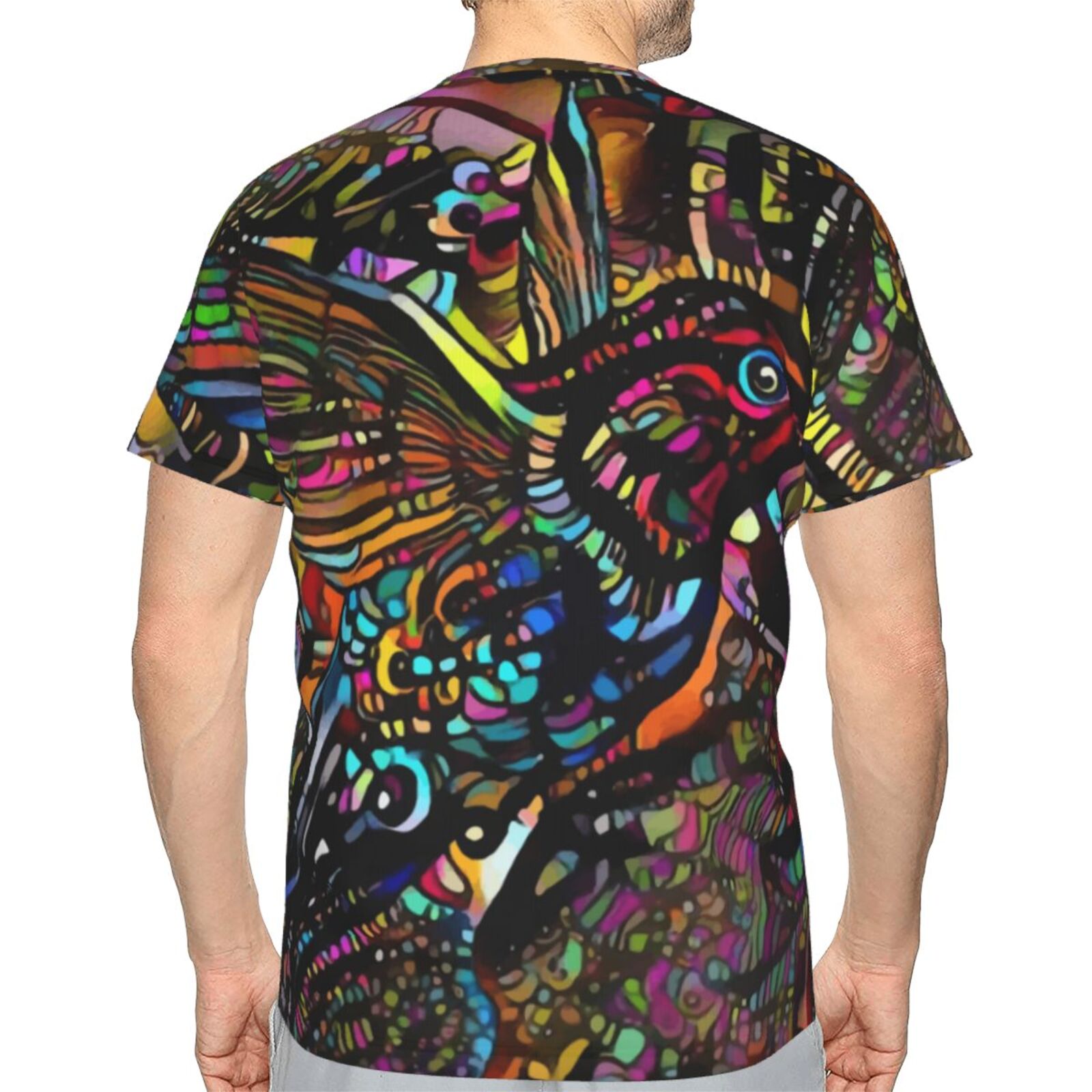 Colibrius Bird Mix Mdeia-elementen Klassiek T-shirt