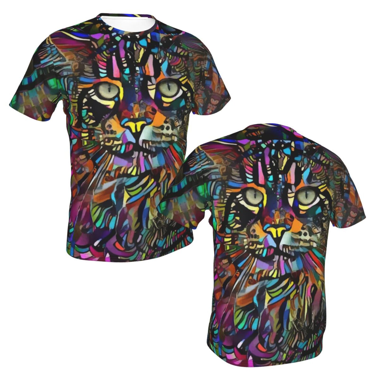 Mangooz Kat Mix Mdeia-elementen Klassiek T-shirt