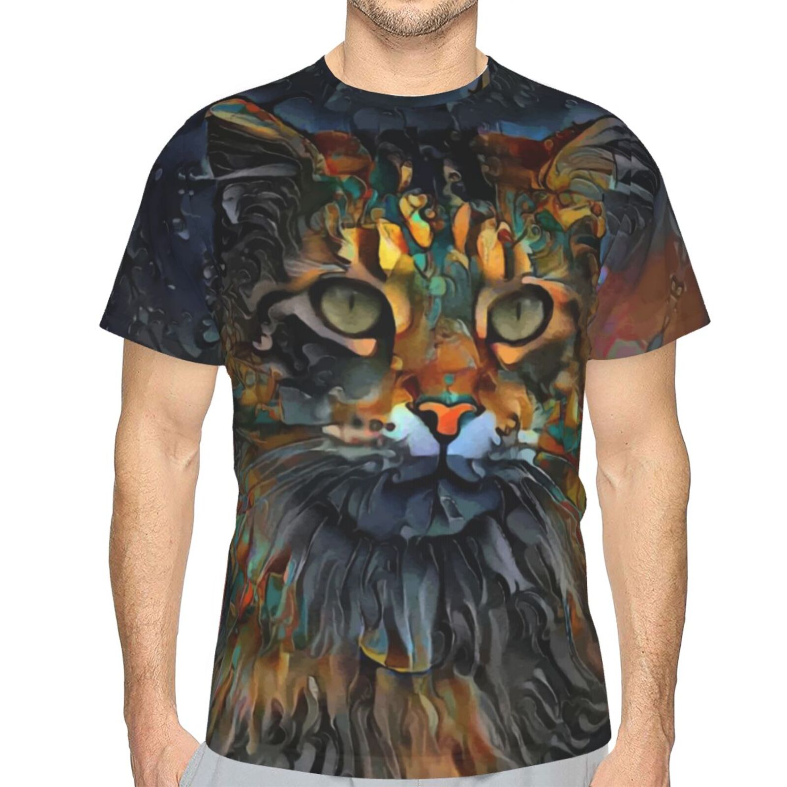 Samson Jr. Kat Mix Mdeia-elementen Klassiek T-shirt