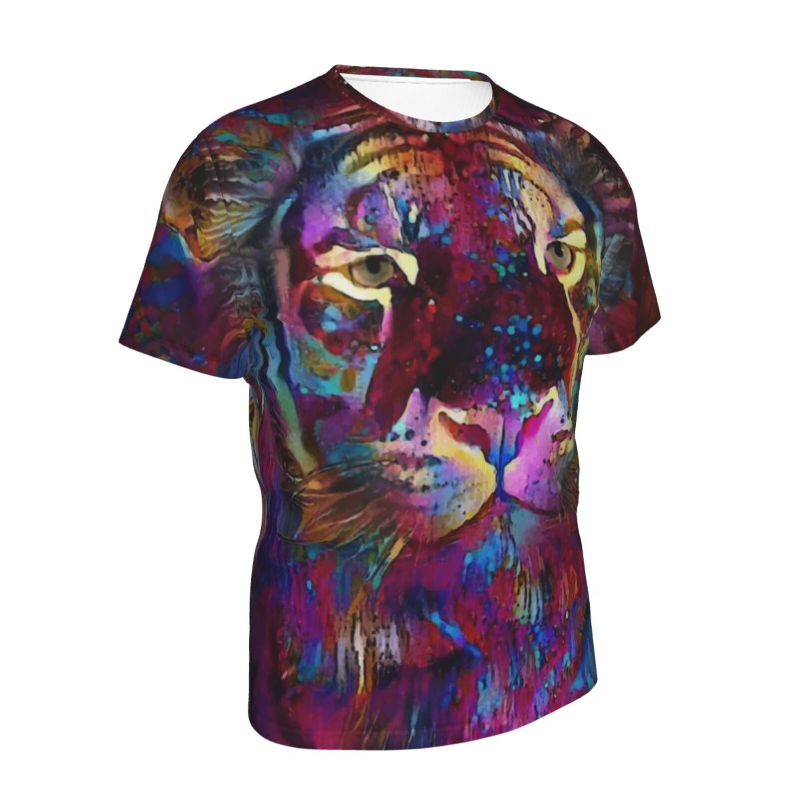 Manjy Tijger Mix Mdeia-elementen Klassiek T-shirt