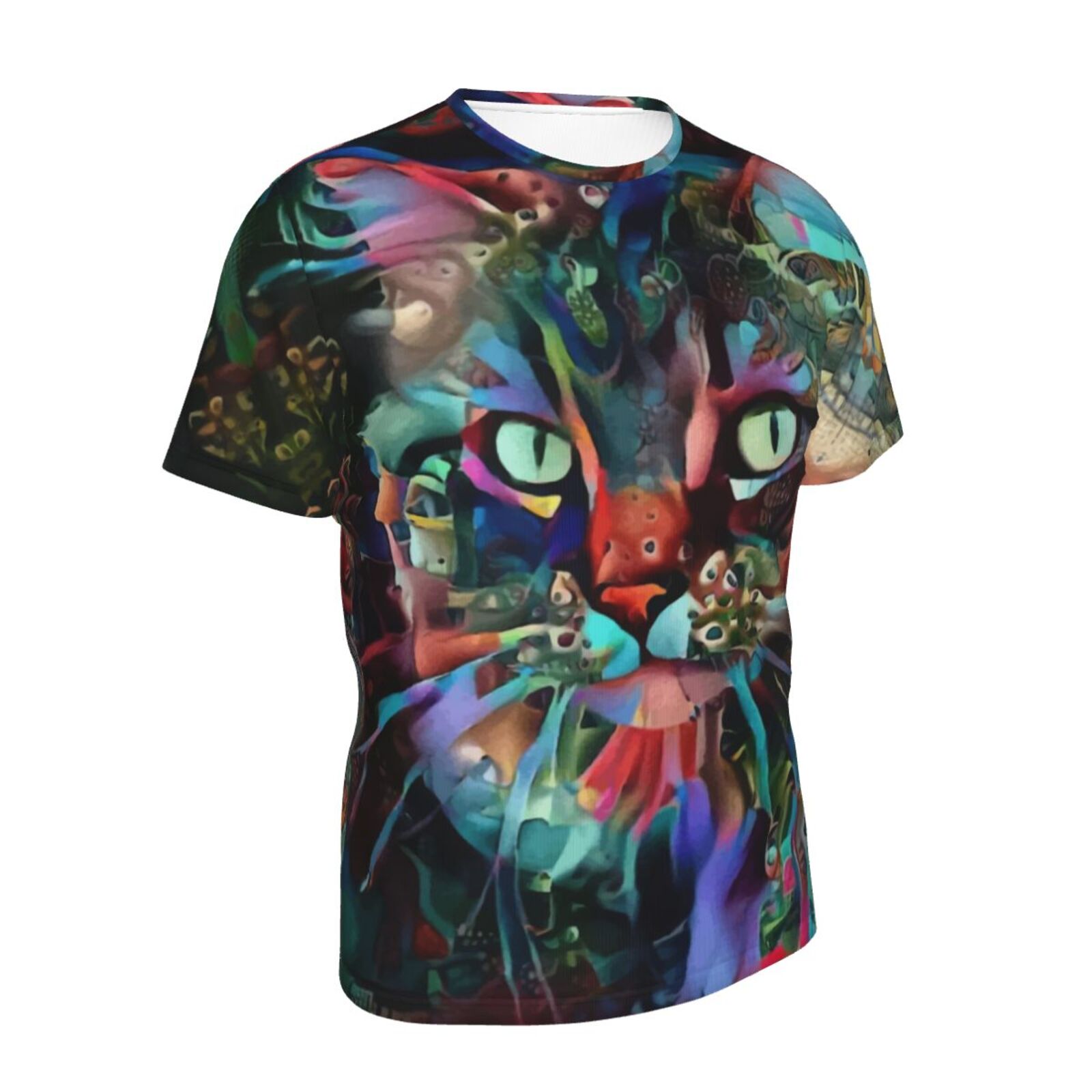 Monzi Kat Mix Mdeia-elementen Klassiek T-shirt